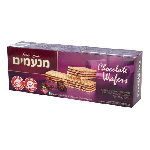וופל שוקולד מנעמים 500ג'